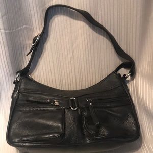 Stone Mountain Black Leather Purse